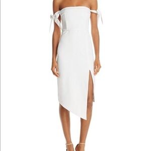 Stylestalker Savannah Off-the-Shoulder Dress White Size Small